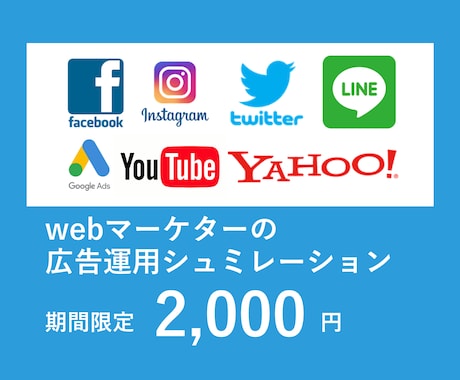 Google/SNS広告のシュミレーションします 【プロが対応】web広告のシュミレーション実施！ イメージ1