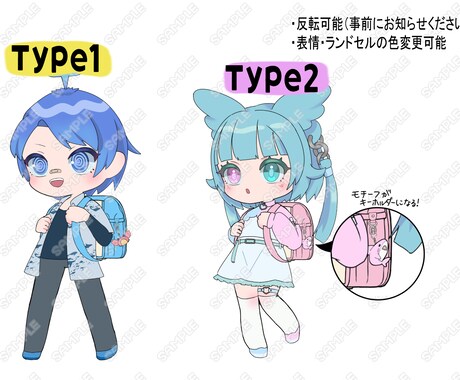 あなたのキャラクターを小学生化します 配信やアイコンに使用できるミニキャラを作成します。 イメージ1