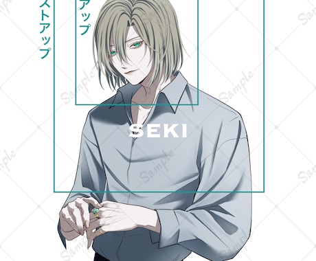 アイコン制作承ります 青年/中性的なキャラクターが得意です イメージ2