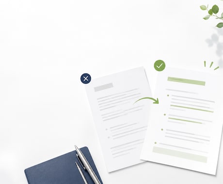 サービス文の伝わり方を整えます Before/Afterと改善理由を納品 イメージ1