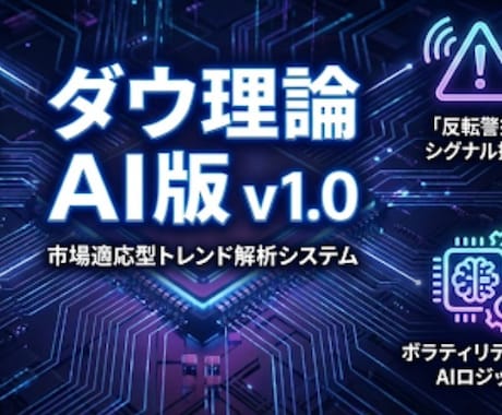 AIが自動判定！ダウ理論インジケーター付きます 今買っていいの？エントリー迷子から相場が一目でわかる イメージ1