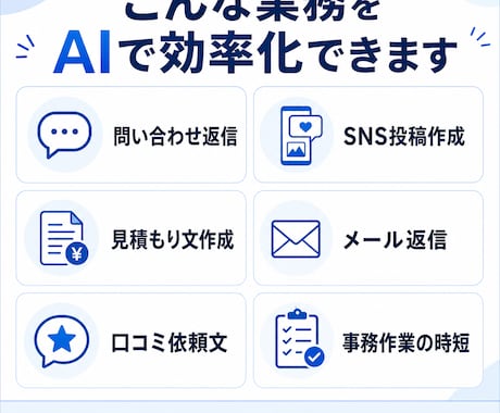 個人事業主向けにChatGPT業務改善案を作ります あなたの仕事に合うAI活用を提案 イメージ2