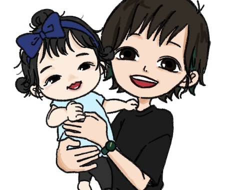 SNSアイコン作成します 似顔絵またはご自身で考えたキャラでアイコンを作成します！ イメージ1