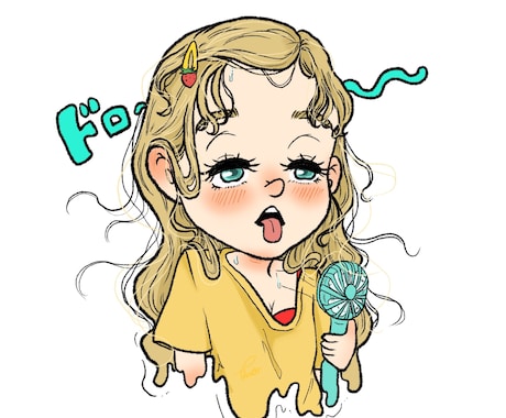 SNSのアイコン、イラスト描きます ゆるかわな女の子たちのイラスト描きます！ イメージ2