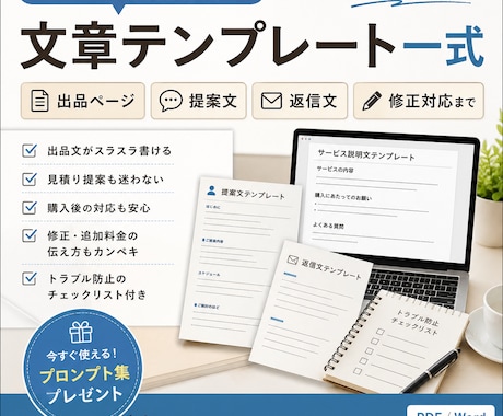 ココナラ初心者のための出品テンプレートを販売します イメージ1