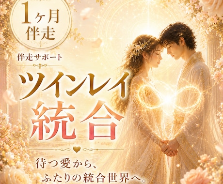 1ヶ月間✨ツインレイ統合プレミアム伴走します 【1ヶ月集中】ツインレイ統合―光へ還る伴走サポート イメージ1