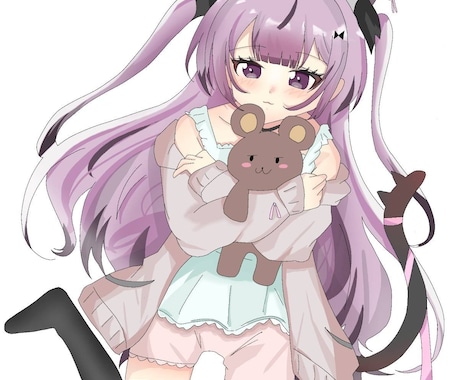 目を引くちゅるっとしたイラスト描きます 女性特化！即日納品可能！可愛く描きます！ イメージ2