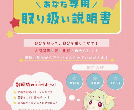 悩みの解決、夢への挑戦を成功させます 11月限定価格！あなた専用取り扱い説明書作成します！ イメージ1