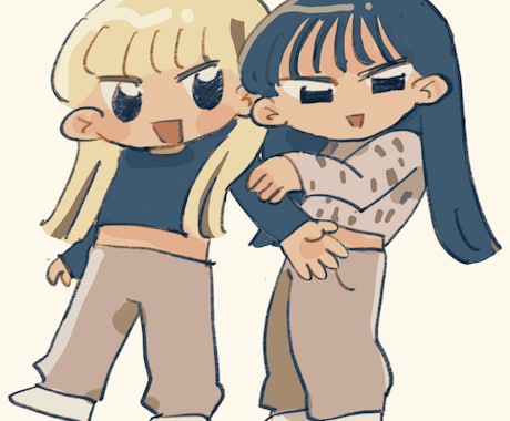 可愛いデフォルメイラスト作成します イメージ1