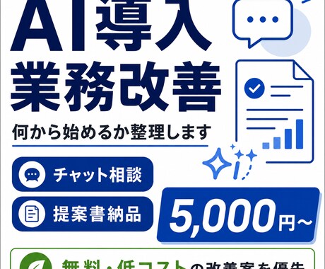生成AIで効率化できる業務を提案書にまとめます 課題整理から問題解決まで｜先着5名様1,000円モニター価格 イメージ1