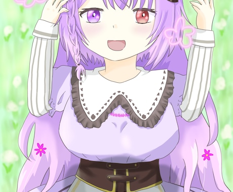 アニメ塗りイラスト描きます かわいい女の子のイラストが得意です イメージ1