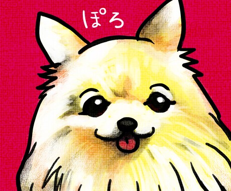 愛犬のアイコン描きます リアル寄りですがビビッドなイメージです イメージ2