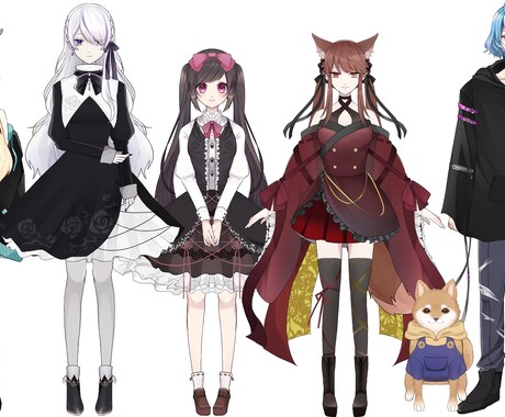 Live2dモデルを作成いたします キャラデザからパーツ分けイラストまで。配信を始めたい方へ。 イメージ2