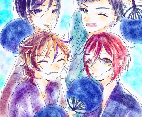 どんな用途のイラストでも描きます 水彩アニメ何でも塗ります。キャラデザ動画絵用途はご自由に。 イメージ2
