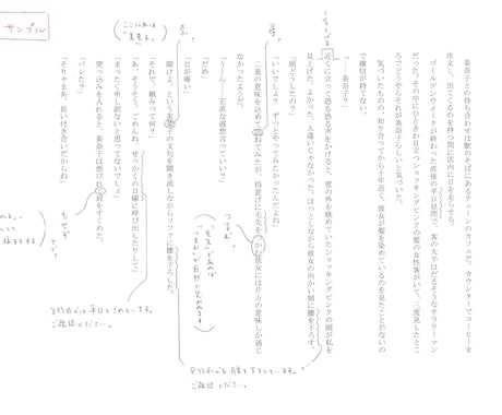 お試し用/プロの校正者が校正・校閲します 3000字まで2000円/書籍校正歴10年超 イメージ1