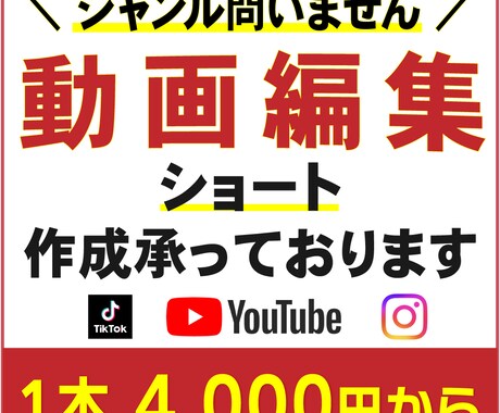 最短納期！SNSや動画編集・制作します ご希望やイメージに寄り添って、ショート制作いたします。 イメージ1