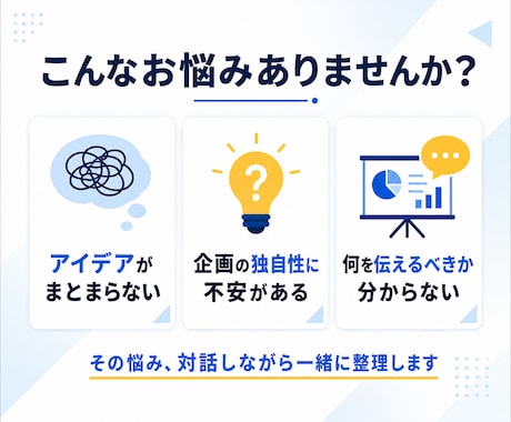 ビジコン・探究活動の企画を一緒に整理します 対話で課題を発見し、伝わる企画へ磨き上げます イメージ2