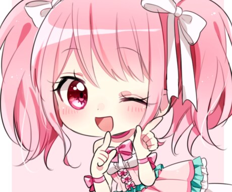 SNS用アイコンやイラスト描きます キラキラした女の子のイラストが好きな方におすすめです♡ イメージ2