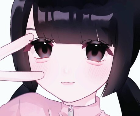地雷系量産型アイコンお描きします 1×1のバストアップ又は肩から上サイズのイラストを描きます イメージ2