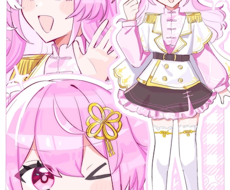 可愛く目を引く詰め込みイラスト描きます 商用利用可能！Vtuberの活動用や観賞用などにおすすめ！ イメージ2