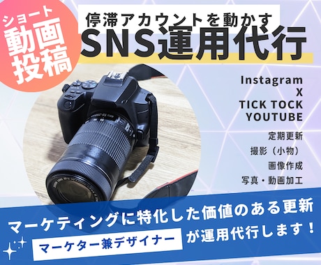 対応SNS４種可能！動画投稿SNS運用を行います YOUTUBE、Instagram、X、TikTok対応 イメージ1
