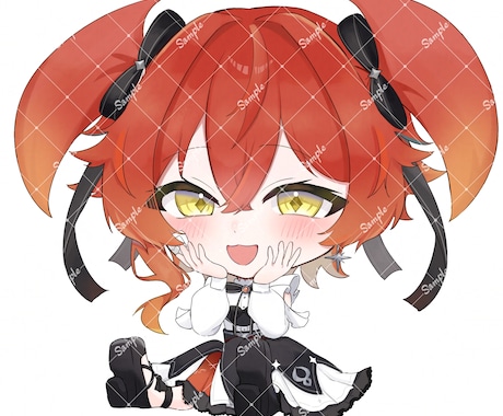 ちまっとかわいいミニキャラお描きします SNSアイコン等に使えるかわいいミニキャラお描きします イメージ1