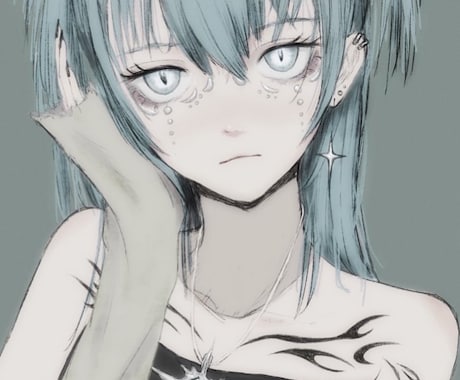 どんな雰囲気でも対応し、イラスト描きます アングラやモノクロも得意！御要望の雰囲気に合わせて描きます イメージ1