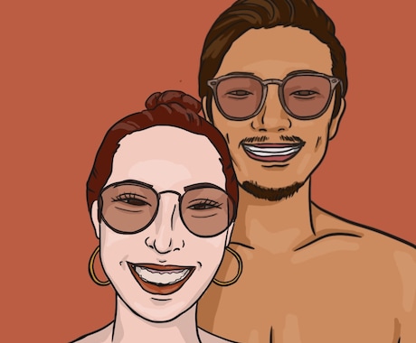 おしゃれなSNSアイコン、似顔絵を描きます 写真アイコンは苦手、飽きた方におすすめです イメージ2