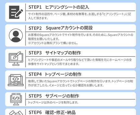 Squareでスマホ対応のECサイトを作成します 短納期でネット販売できるECサイトをPC・スマホで作成 イメージ2