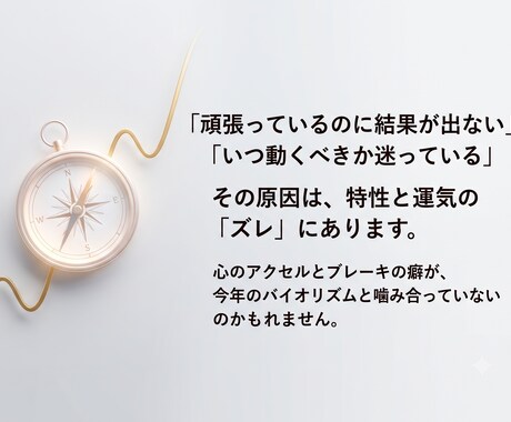 今年の運気バイオリズムと動くべき月を特定します 隠れた特性×バイオリズムを紐解き今年の運気を味方につける。 イメージ2