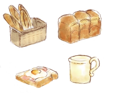 色鉛筆×ご飯のイラスト描きます ふんわり優しい雰囲気のご飯イラストをお届けします イメージ2