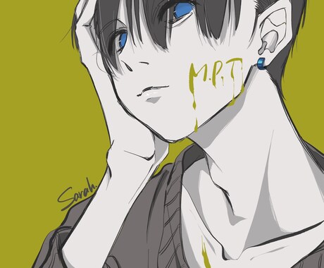 アイコン、サムネ、ヘッダーイラスト描きます 男女どっちも描きます/全身描けます イメージ2