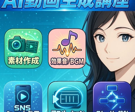 AIでプロ級動画制作する講座を提供します 絵コンテも編集もAIにお任せ。アイデアが動画になる新体験 イメージ1