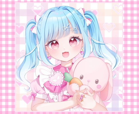 可愛いアイコンやアップイラストをお描きします 即対応！画面いっぱいの可愛いイラストをご提供いたします！ イメージ2