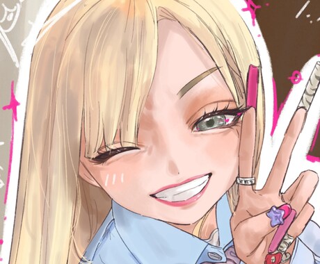 ほんわか可愛い似顔絵提供します パステル風味でデフォルメの効いたかわいい似顔絵を描きます！ イメージ2