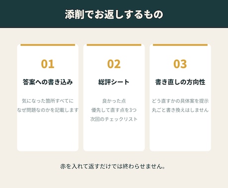 指導歴4年｜小論文を合格答案の形に直して返します 直すだけで終わらせません。次に自分で書けるところまで。 イメージ2