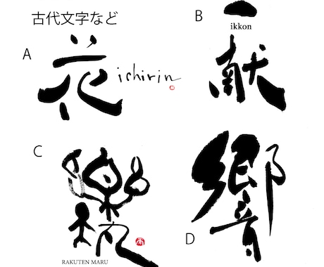 絵心ある書道家が個性ある筆文字をお書きします イメージ1