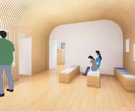 デザイン性の高い内観パースを製作します 建築士が設計・デザイン提案等も幅広く対応いたします。 イメージ2