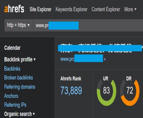SEO対策！DR60・UR80以上まで引き上げます Ahrefs！安全にDR値・UR値をブースト・強化します！ イメージ2
