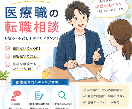 看護師・医療職｜転職した方がいいか本音で話します 現役転職エージェント6年目｜医療職のあなたを多角的にサポート イメージ1