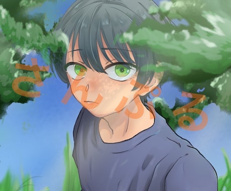 中性的な子描きます あなただけのSNSアイコン作ります イメージ2