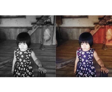 思い出のモノクロ写真に息を吹き返らせます 元デザイナーがAI技術を使ってモノクロ写真をカラー化します！ イメージ1