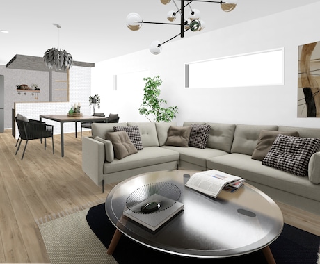 無料修正３回まで！住宅の内観CGパース作成します 建築士が作成する、AIを活用したリアルな内観CGパース!! イメージ2