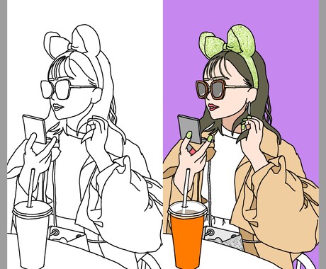 エモ！かわいい！おしゃれ！な人物イラスト描きます ！世界に一つだけの「あなたの絵」を イメージ2