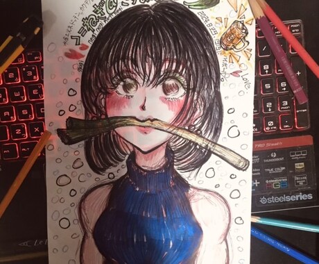 似顔絵描きます スケッチブックから描くアナログ風（ツールでの編集も可） イメージ2