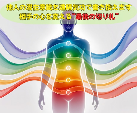 他人の潜在意識を遠隔気功で望む未来へ書き換えます 相手の心・態度・行動が変わらない“最後の壁”から突破します イメージ1