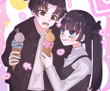 かわいいイラストを作成します 可愛いキャラクターイラストを作成します！女の子が得意です。 イメージ2
