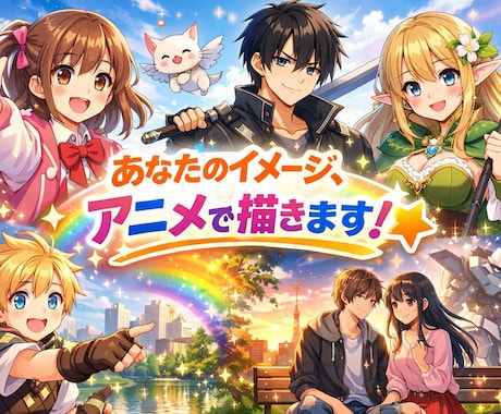短い物語やキャラをイラスト化します イメージ1