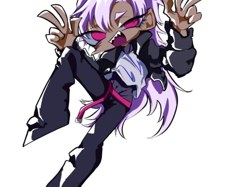 一枚絵キャラクターイラスト制作させて頂きます 他とは少し違う色味とインパクトを。 イメージ2