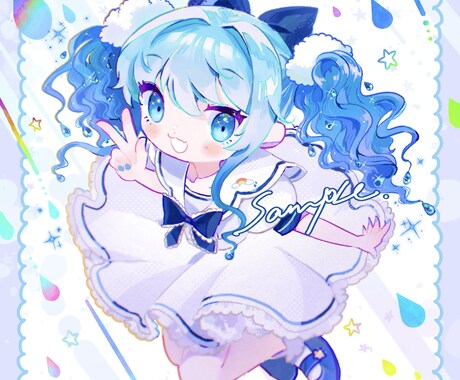 一枚絵、アイコン、衣装デザイン等制作ます ◯Vtuber、個人鑑賞用など イメージ1
